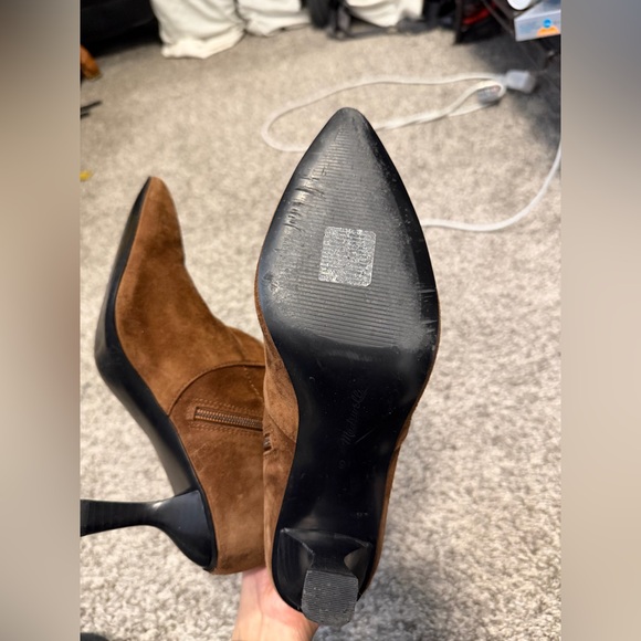 Madewell Justine ankle boot - suede dark coffee size 9 - Picture 10 of 10